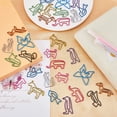 thumbnail image 4 of 60PCS Paper Clips Assorted Colors Animal Shaped Paperclip Fun Paper Clips Coated Bookmark Clips Office Supplies for Women Coworkers, 4 of 5