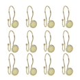 thumbnail image 6 of Utopia Alley Shower Rings, Double Shower Curtain Hooks for Bathroom, Rust Resistant Shower Curtain Hooks Rings, Set of 12, Gold, 6 of 10