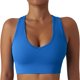 thumbnail image 1 of Sujetador Deportivo Cuello En U Push Up Transpirable Sin Costuras Que Absorbe El Sudor Resistente A Los Impactos Top Atlético Azul L, 1 of 6