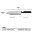 thumbnail image 2 of Cuchillo Santoku 7' Ninja Acero Inoxidable Alemán, 2 of 7