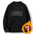 thumbnail image 4 of Kilaqueen Sweatshirts for Men Fleece Lined Pullover Long Sleeve Thermal Oversized Sweatshirt Fuzzy Mock Neck Sweatshirt Fall Warm Winter Underwear, 4 of 4