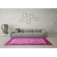 thumbnail image 3 of Ahgly Company Indoor Round Persian Pink Traditional Area Rugs, 5' Round, 3 of 4