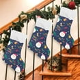 thumbnail image 7 of GZHJMY Cute Cartoon Santa Claus Christmas Stockings 1PCS, Large Xmas Stockings Gift Decorations and Party Supplies,Used for Fireplace Decoration Socks Christmas Tree Decoration, 7 of 7