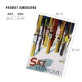 thumbnail image 5 of Lantern Press 1000 Piece Jigsaw Puzzle, Vermont, Colorful Skis, 5 of 5