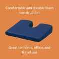 thumbnail image 3 of McKesson Blue Foam Coccyx Support Seat Cushion, 18" W x 14" D x 3" H, 1 Ct, 3 of 6
