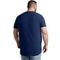 thumbnail image 3 of Homeyce 3PCS Men's Big and Tall Shirts 6xl Short Sleeve Ultra Soft Breathable Casual Tee Crew Neck T-Shirts Solid Color Classic Basic Tops Xl-6xl,Dark Blue 4XL, 3 of 8