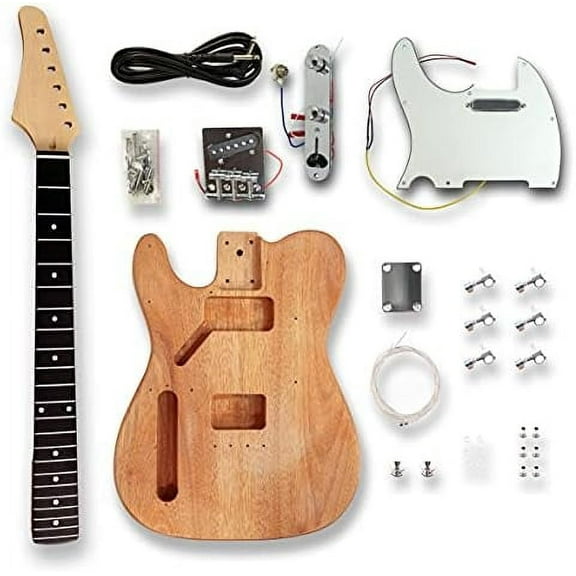 DIY Electric Guitar Kits for Left-handed Electric Guitar, Okoume wood Body$$Music
