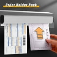 thumbnail image 2 of Desk Receipt Holder, Bill Orders Ticket Holder Tab Aluminium Display Rail for Restaurant Cafes Pubs Bars Silver Kitchen Slide Check Rack[30cm], 2 of 9