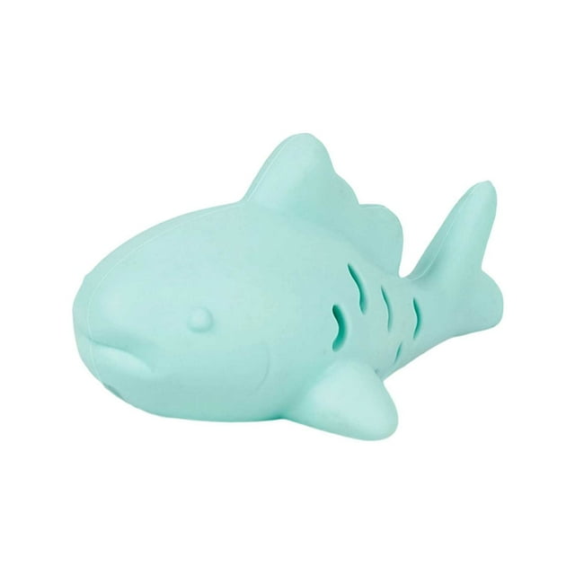 Juguete interactivo para gatos con forma de pez, dispensador de silicona duradera para morder y jugar, juego de rompecabezas para interiores.