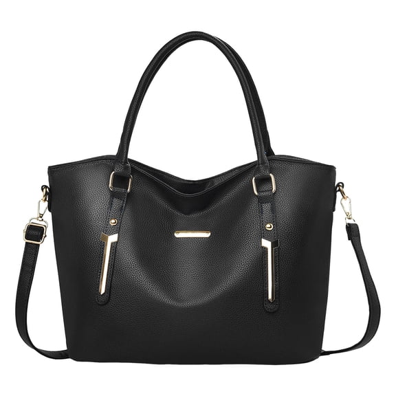 Large Capacity Crossbody Bags for Women 2026 Trendy Minimalist Elegant Leather Crossbody Purse Everyday Shoulder Handbag Black