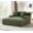 Green, variant on AENKYO Oversized Corduroy Chaise Lounge Chair – Extra Wide Cloud Couch Daybed with 3 Pillows, No Assembly, Deep Seat Sleeper Sofa for Living Room & Bedroom, Gray