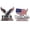 A, variant on 3D Eagle US Flag Pattern Metal Car Emblem, Flag Edition Metal Car Emblem Badge, Waterproof Auto Decor Sticker for Pickup Trucks SUV RV Van Car - Type B