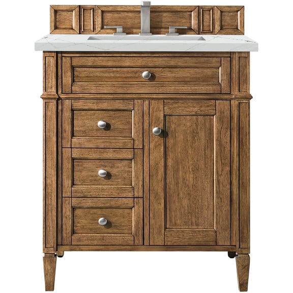 James Martin Vanities 650-V30-3Enc Brittany 30" Single Basin Poplar Wood Vanity Set -