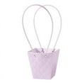 thumbnail image 2 of Nvzi 5Pcs Mother's Day Flower Gift Bags Portable Bouquet Wrapping Paper Bag with Handle Waterproof Flower Boxes for Arrangement Florist Gift Wrap Bag 4.7*3*4.9inch(Purple), 2 of 5