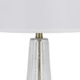 thumbnail image 3 of 31 Inch Table Lamp Set of 2, White Shade, Tapered Glass Body, Metal Base, 3 of 6