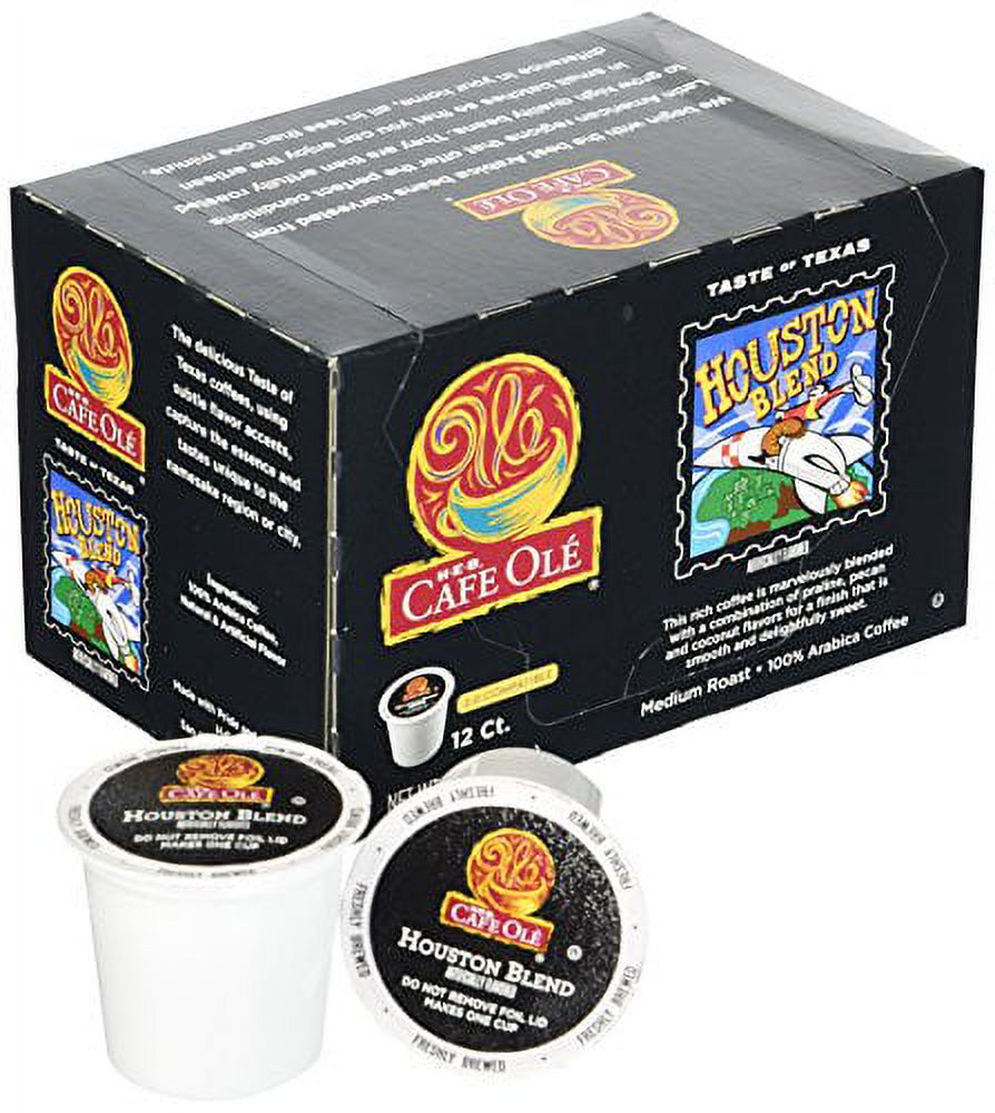 Cafe Ole Taste of Texas Houston Blend 24 Single Serve Coffee Cups (2 boxes, 12 k cups)