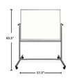 thumbnail image 6 of Luxor Magnetic Ghost Grid Rolling Whiteboard, 48" x 36", Silver Aluminum Frame, 6 of 6