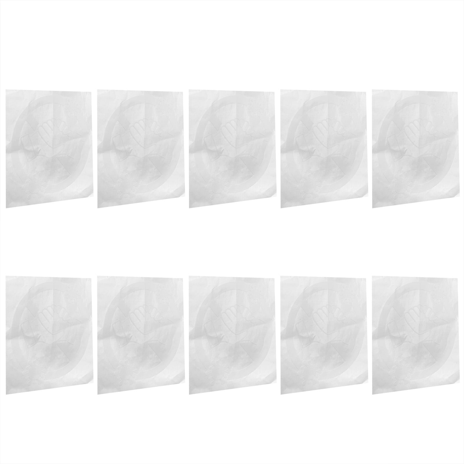 LAFGUR 10Set No Handshake Sticker PVC Sign Precautions Wall Stickers