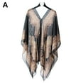 thumbnail image 4 of YZH Women Beach Cover Up Poncho Chiffon Bikini Top Scarf With Buttons Beachwear Fashion Summer Loose Cover For Beach Outings, 4 of 7