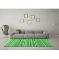 thumbnail image 3 of Ahgly Company Indoor Rectangle Abstract Emerald Green Modern Area Rugs, 5' x 7', 3 of 4