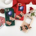 thumbnail image 5 of Allytech Galaxy Z Flip5 Case Christmas Elk, Faux Fur Furry Back Cover with Cute Elk Perfect Gift for Christmas Shockproof Protective Phone Case Cover for Samsung Galaxy Z Flip 5 - Red, 5 of 6