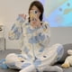 thumbnail image 4 of Primavera y verano algodón fino posparto lactancia materna suelta sudor absorbente ropa embarazada mujeres pijamas mujeres otoño, 4 of 6