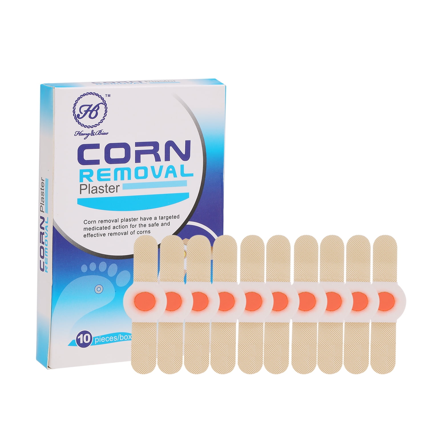 10pcs Wart Remover Corn Remover Pads Foot Corn Removal Plaster with