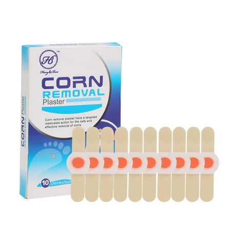 10pcs Wart Remover Corn Remover Pads Foot Corn Removal Plaster with Hole for Removing Plantar Warts Callus Corn Treatment for Foot