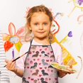 thumbnail image 3 of Pink Cute Dachshund Dog and Love Heart Kids Aprons for Girls and Boys,Adjustable Neck Strap Toddler Aprons for Kids Cooking Baking, 3 of 7