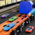 thumbnail image 3 of Camión de transporte de juguete iHaha con 24 coches fundidos a presión para 2 a 7 años, 3 of 9