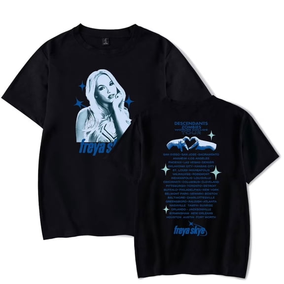 Freya Skye Merch 2025 Tour Print T-Shirt – Unisex Graphic Short Sleeve Tee, Casual Streetwear Concert Outfit Gift for Music Lovers