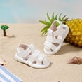 thumbnail image 2 of JAJAHO Toddler Sandals Boys Girls First Walking Shoes Breathable Open Toe Hook And Loop Non- Summer Sandals, 2 of 5