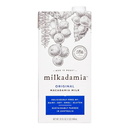 (6 Pack) Milkadamia Original Macadamia Milk, 32 fl (Best Plant Based Milk)