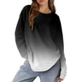thumbnail image 7 of Topvent Women's Sweatshirts Prints Trendy Crewneck Long Sleeve Shirts Color Block Pullover Tops Comfy, 7 of 7