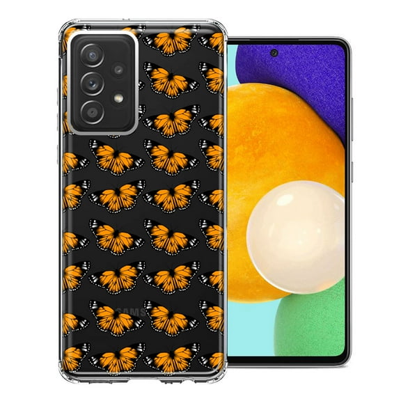 MUNDAZE For Samsung Galaxy A72 Monarch Butterflies Design Double Layer Phone Case Cover