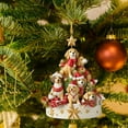 thumbnail image 2 of CuiLiyq Christmas Tree Hanging Tree Shape Pendant, Christmas Hanging Ornaments Decorations, Stacked Ornament Christmas Books Acrylic Ornaments, 2 of 5