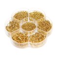thumbnail image 2 of 1 Box 1450PCS Golden Assorted Sizes (3mm 4mm 5mm 6mm 7mm 8mm 10mm) Open Iron, 2 of 7