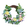 thumbnail image 3 of corona de pascua Guirnalda De Huevos De Pascua Ventana Colgante Para Puerta Delantera Para Decoración De Porche Interior Y Exterior Estilo G Fanmusic corona de pascua, 3 of 7