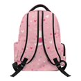 thumbnail image 2 of HELLHERO Pink Axolotl Strawberry Pattern Multi-Pocket Casual Daypack for School Travel, Compartment Breathable Polyester School Backpack, 2 of 8