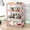 Pink, variant on RoamHome 4-Tier Bathroom Storage Organizer, Multi-Layer Countertop Shelf for Kitchen & Bath, Plastic Space-Saving Rack with Quick Drainage, Tool-Free Assembly