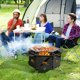 thumbnail image 2 of Costway Estufa De Fuego Al Aire Libre Con Parrilla, Parrilla De Carbón Portátil Con 2 Asas, Patas Plegables, Hebilla Desmontable, De Acero Inoxidable Para Viajes, Barbacoa Al Aire Libre, Camping, 2 of 3