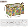 thumbnail image 7 of Yayeee Foldable Storage Basket for Shelves Waterproof Cloth Bins with Handles, Cartoon Birds Pattern, 7 of 7