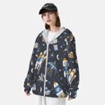 thumbnail image 3 of Vsdgher Sweat à Capuche Imprimé Voitures Spatiales pour Hommes Femmes, Manches Longues Protection Solaire Pêche pour Course Natation-TTG, 3 of 7