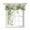 Off-White, variant on Dandelion Field Tie Up Valances Curtain, Abstract Yellow Flower Monarch Butterfly Botanical Adjustable Rod Pocket Window Treatment Short Tie Up Curtains Valances for Kitchen Bathroom 54x18 Inches