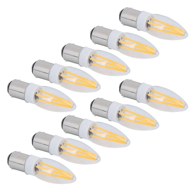 Bombilla LED, Bombilla De Araña, Vidrio 10 Piezas Para Lámpara De Gabinete Lámpara De Techo