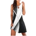 thumbnail image 1 of Dresses for Women Womens Round Neck Sleeveless Printed Dress, 1 of 1