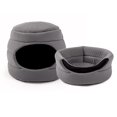 thumbnail image 1 of Cama para Gato Tipo Cueva 2 en 1, Base Antiderrapante, Cama para Perro Chico (Gris Oxford), 1 of 7