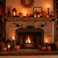 thumbnail image 4 of Halloween Decorations Cute Spooky Felt Garland, Black Bead Chain Pumpkin Witch Hat Ghost Banner for Home Indoor Holiday Decor, 4 of 5