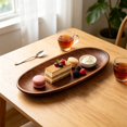 thumbnail image 5 of Walnut Wood Serving Trays, Irregular Natural Wood Platters, Multi-Purpose Decorative Wood Plate for Breakfast Coffee Tea Snack Jewelry Key Storage Kitchen Tabletop & Party Decor, 5 of 5