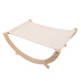 thumbnail image 4 of Hamaca para gatos que evita resbalones, marco de madera transpirable, cómoda cama con columpio para gatos para todas las estaciones, 4 of 8